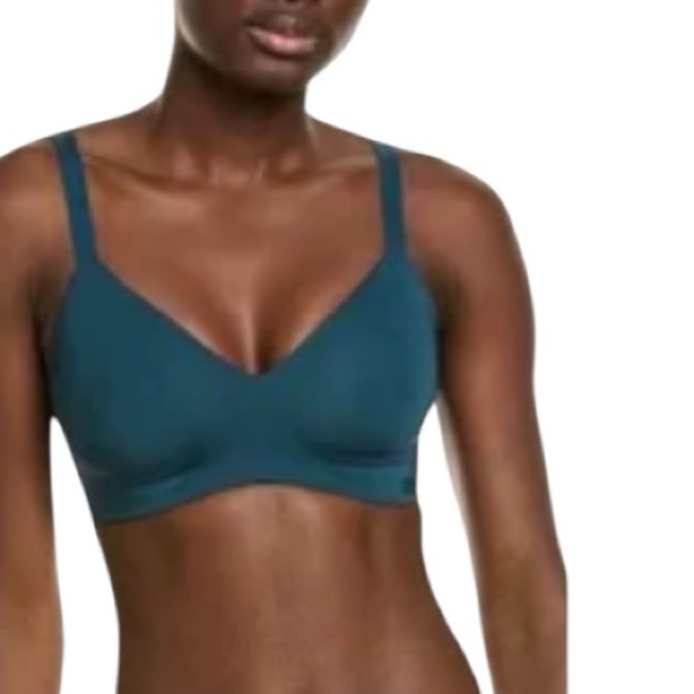 NWT DKNY Active Comfort Wire Free T-Shirt Bra Teal 30D